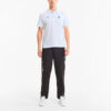 PUMA x BMW Motorsport Striped Short Sleeve Polo Shirt “White Black”