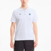 PUMA x BMW Motorsport Striped Short Sleeve Polo Shirt “White Black”