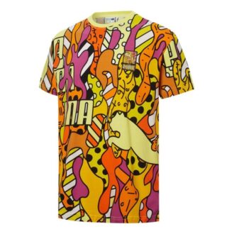 PUMA x BRITTO Aop Tee Sports Unisex Orange
