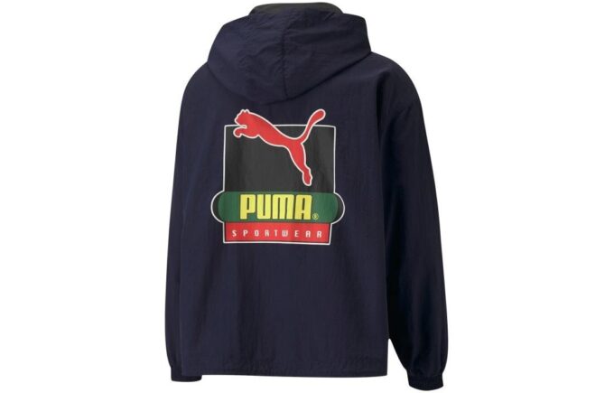 PUMA x Butter Goods Lightweight Pop Over Top Half Zip Hoodie “Navy”