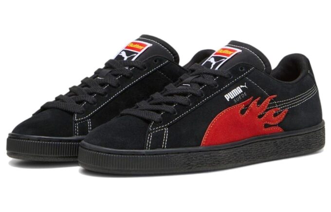 PUMA x Butter Goods Suede Classic Shoes “Black Red”