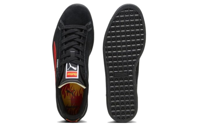 PUMA x Butter Goods Suede Classic Shoes “Black Red”