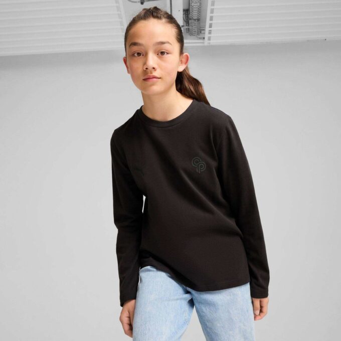 PUMA x CHRISTIAN PULISIC Stealth Big Kids’ Long Sleeve Tee PUMA x CHRISTIAN PULISIC Stealth Big Kids’ Long Sleeve Tee