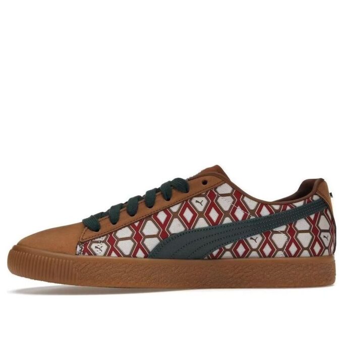 PUMA x Dapper Dan Clyde Vintage “Pre-Game Runway – Brown”