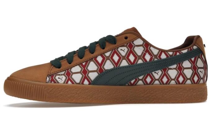 PUMA x Dapper Dan Clyde Vintage “Pre-Game Runway – Brown”