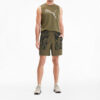 PUMA x First Mile Trendy Casual Shorts “Olivegreen”
