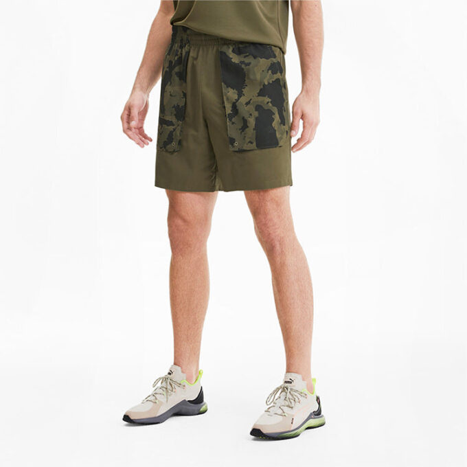 PUMA x First Mile Trendy Casual Shorts “Olivegreen”