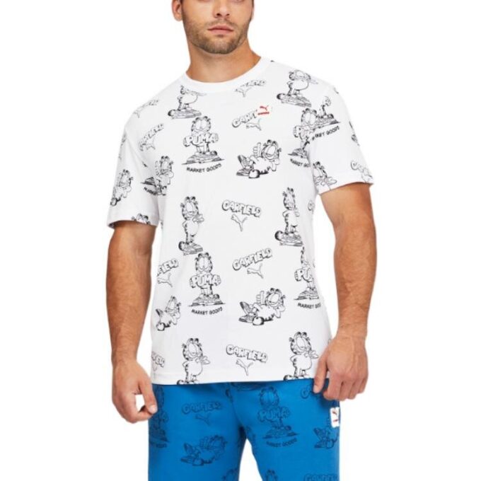 PUMA x GARFIELD Printed Tee “White”
