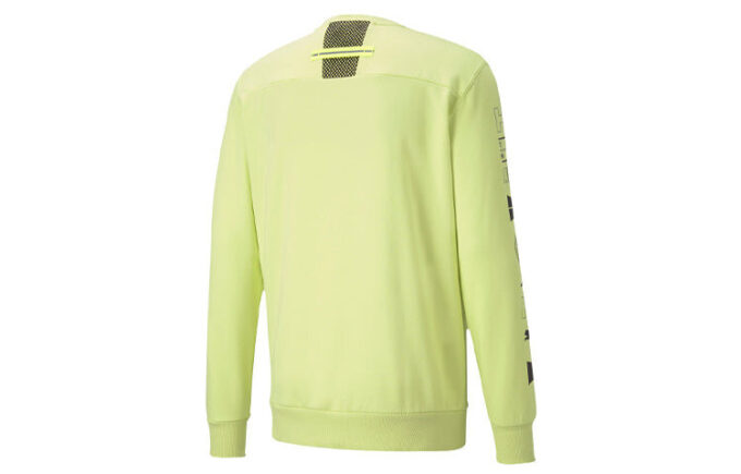 PUMA x Helly Hansen Unisex Round-neck Sweatshirt Yellow