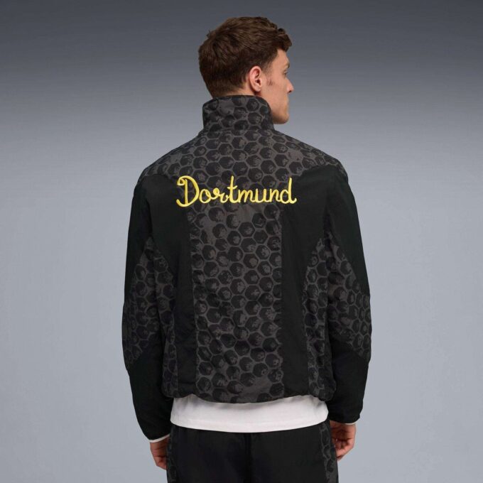 PUMA x KIDSUPER Borussia Dortmund Men Reversible Soccer Windbreaker PUMA x KIDSUPER Borussia Dortmund Men Reversible Soccer Windbreaker