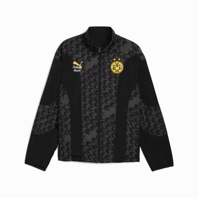 PUMA x KIDSUPER Borussia Dortmund Men Reversible Soccer Windbreaker PUMA x KIDSUPER Borussia Dortmund Men Reversible Soccer Windbreaker