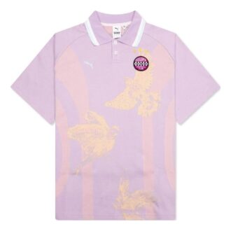 PUMA x KidSuper Knitted Polo Shirt “Vivid Violet”