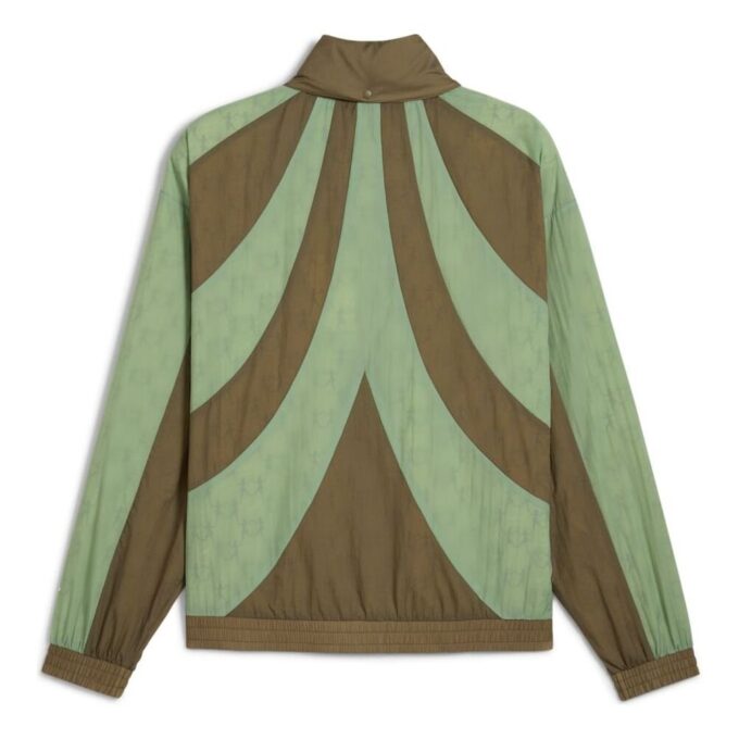 PUMA x KIDSUPER Relaxed-Fit Windbreaker Jacket “Dusty Green”