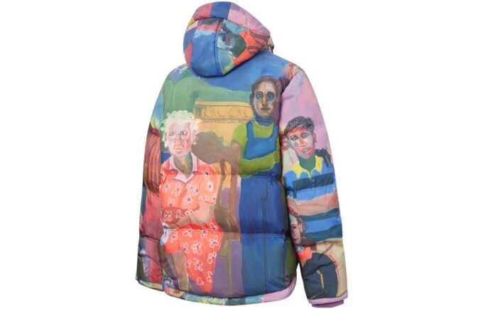 PUMA x Kidsuper Studio Printed Puffer Down Jacket “Blue Red Green Purple”