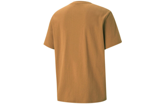 PUMA x Kidsuper Studios Crossover Tee Embroidered Alphabet Solid Color Sports Round Neck Short Sleeve Yellow