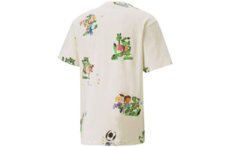 PUMA x KS AOP TEE Short Sleeve Creamy White