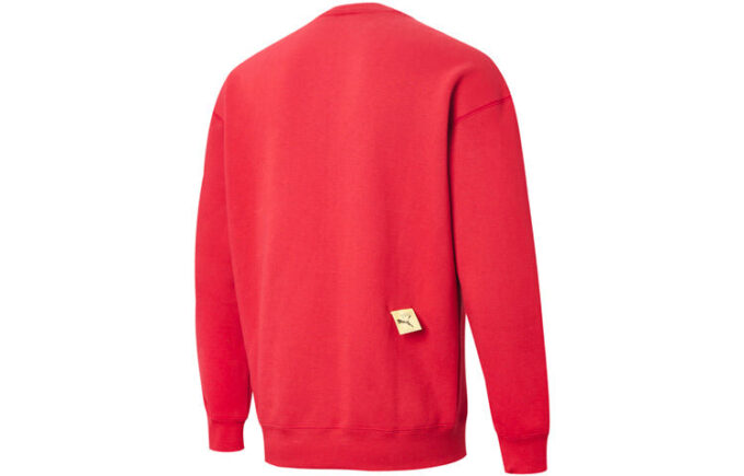 PUMA x Michael Lau Graphic Long Sleeve Crew Neck Sweaters “Red”