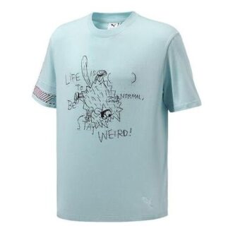 PUMA x Michael Lau Graphic Short T-Shirt “Blue Black” PUMA x Michael Lau Graphic Short T-Shirt “Blue Black”