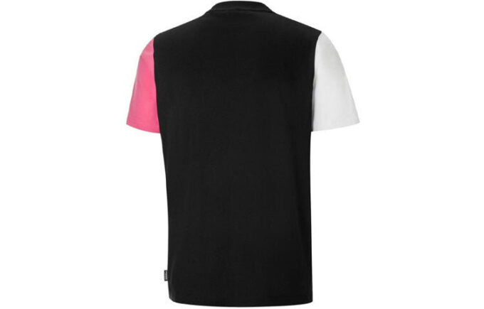 PUMA x Mr Doodle Crossover Casual Sports Round Neck Short Sleeve Black