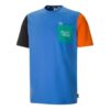 PUMA x Mr Doodle Crossover Casual Sports Round Neck Short Sleeve Blue