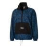 PUMA x Mr Doodle Crossover Graffiti Printing Contrasting Colors Cardigan Stand Collar Jacket Blue