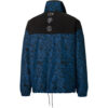 PUMA x Mr Doodle Crossover Graffiti Printing Contrasting Colors Cardigan Stand Collar Jacket Blue