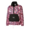 PUMA x Mr Doodle Crossover Graffiti Printing Contrasting Colors Cardigan Stand Collar Jacket Red