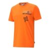PUMA x Mr Doodle RELAXED TEE Printing Short Sleeve Flame Orange