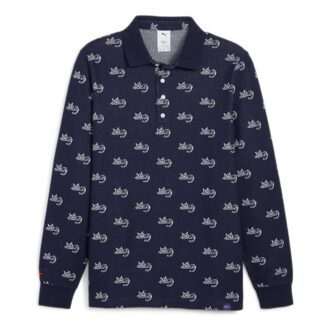 PUMA x Noah Jacquard Polo Shirt “Navy”