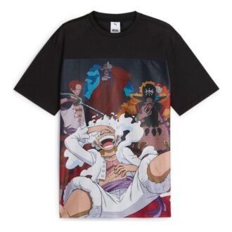 PUMA x ONE PIECE All-Over Print T-shirt “Black”