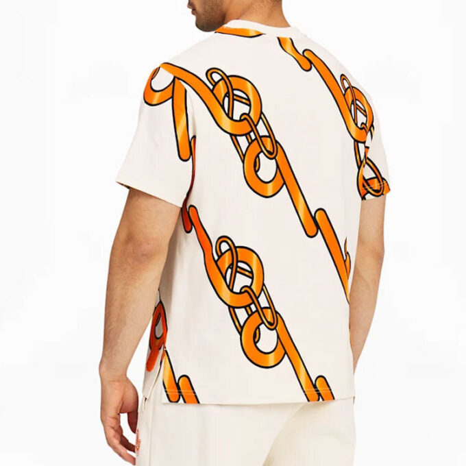 PUMA x PRONOUNCE Unisex Graphic Tee Crossover Chain Printing Athleisure Casual Sports Short Sleeve Creamy White