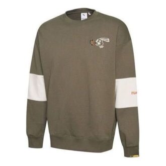 PUMA x Randomevent Crew Sweater “Olive Green White”