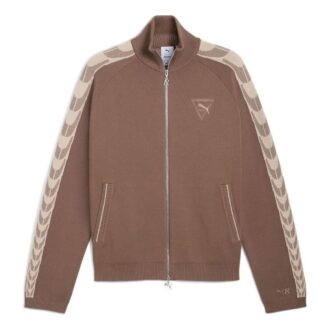 PUMA x REPRESENT T7 Logo Cardigan “Brown”