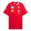 PUMA x Scuderia Ferrari 2025 Replica Oversized-Fit Drivers T-Shirt “Dark Cherry”