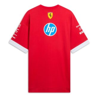 PUMA x Scuderia Ferrari 2025 Replica Oversized-Fit Drivers T-Shirt “Dark Cherry”