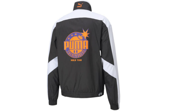 PUMA x The Hundreds Track Jacket “Black White Orange”