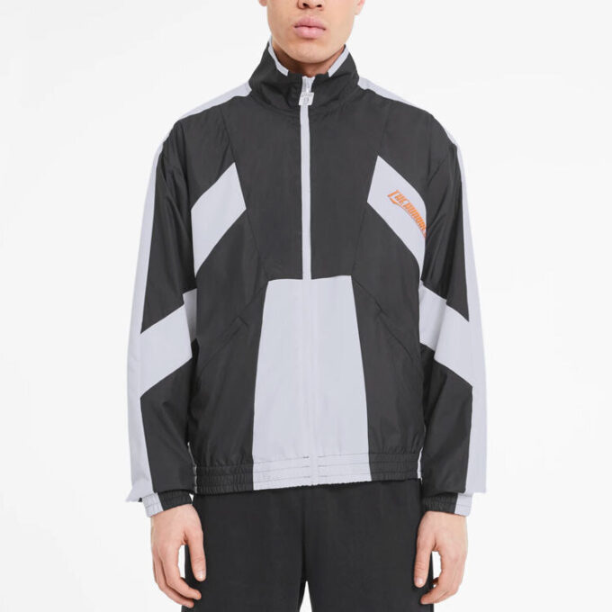 PUMA x The Hundreds Track Jacket “Black White Orange”