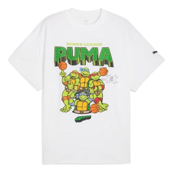 PUMA x TMNT Basketball T-shirt “White”