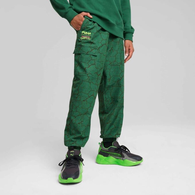 PUMA x TMNT Big Kids’ Relaxed Woven Cargo Pants PUMA x TMNT Big Kids’ Relaxed Woven Cargo Pants