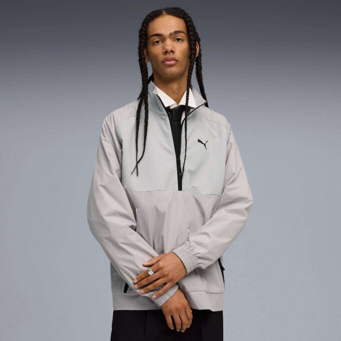 PUMATECH Men Half-Zip Crew Neck Sweatshirt PUMATECH Men Half-Zip Crew Neck Sweatshirt