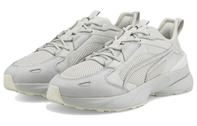 Pwrframe Op-1 Lth Athleisure Casual Sports Shoe Unisex Gray