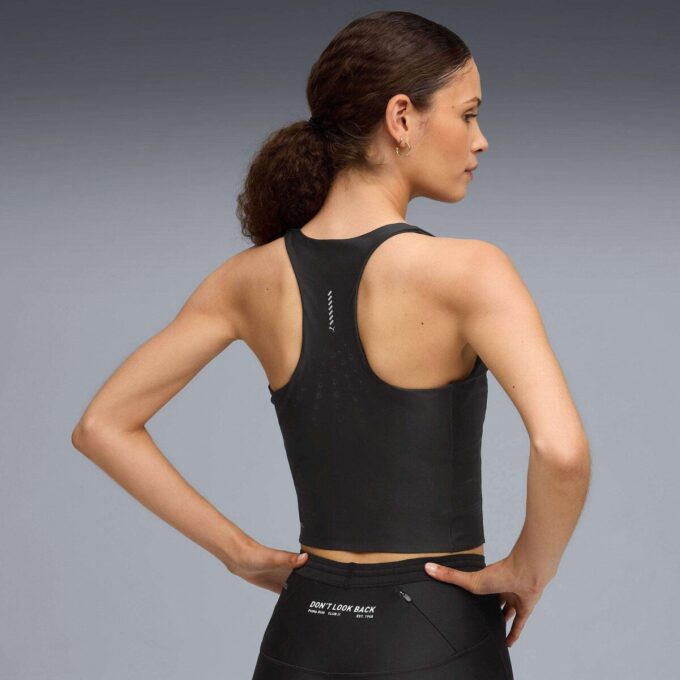 Raceday Ultraform Stretch Women Running Crop Tank Top Raceday Ultraform Stretch Women Running Crop Tank Top