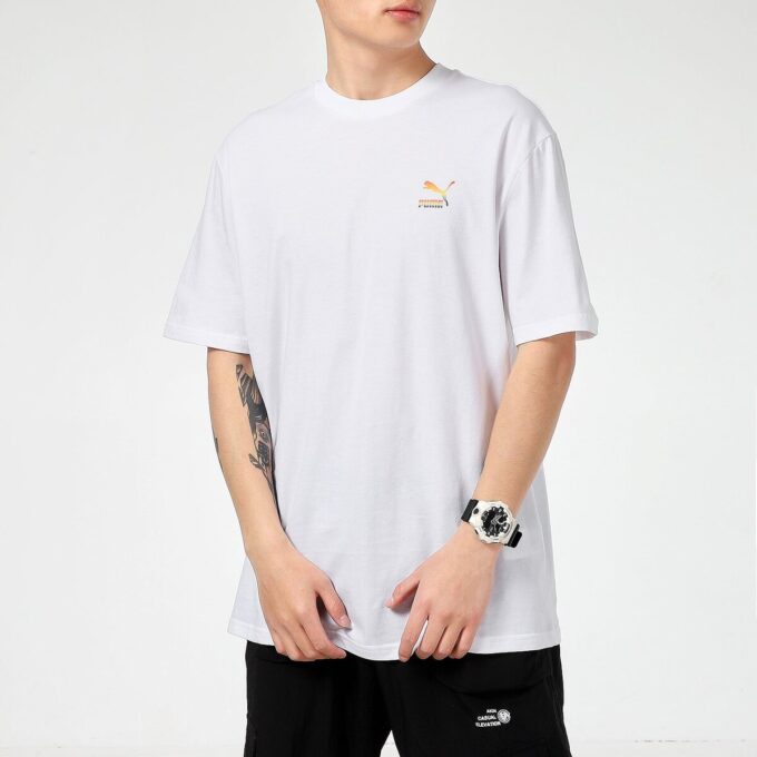 Rainbow Logo Tee “White”