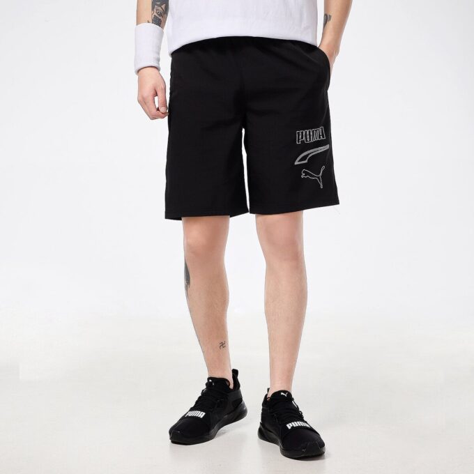 Rebal Woven Shorts “Black”