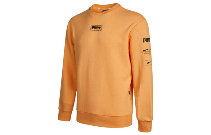 Rebel Crew Long Sleeve Sweater “Orange Black”