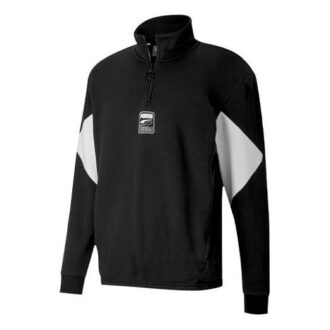 Rebel Half-Zip TR “Black White”