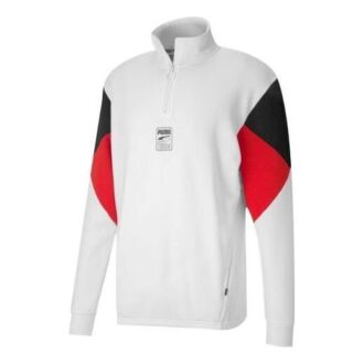 Rebel Half-Zip TR “White Black Red”