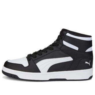 Rebound Layup High Top Sneakers “Black White”