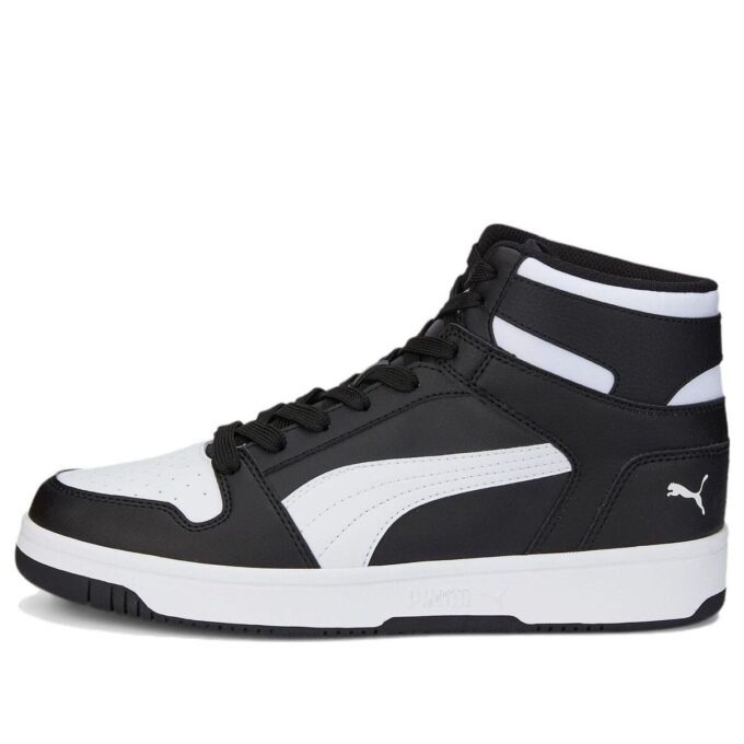 Rebound Layup High Top Sneakers “Black White”