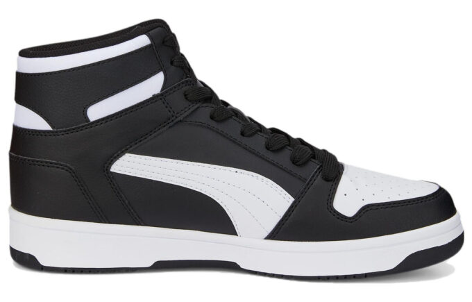 Rebound Layup High Top Sneakers “Black White”